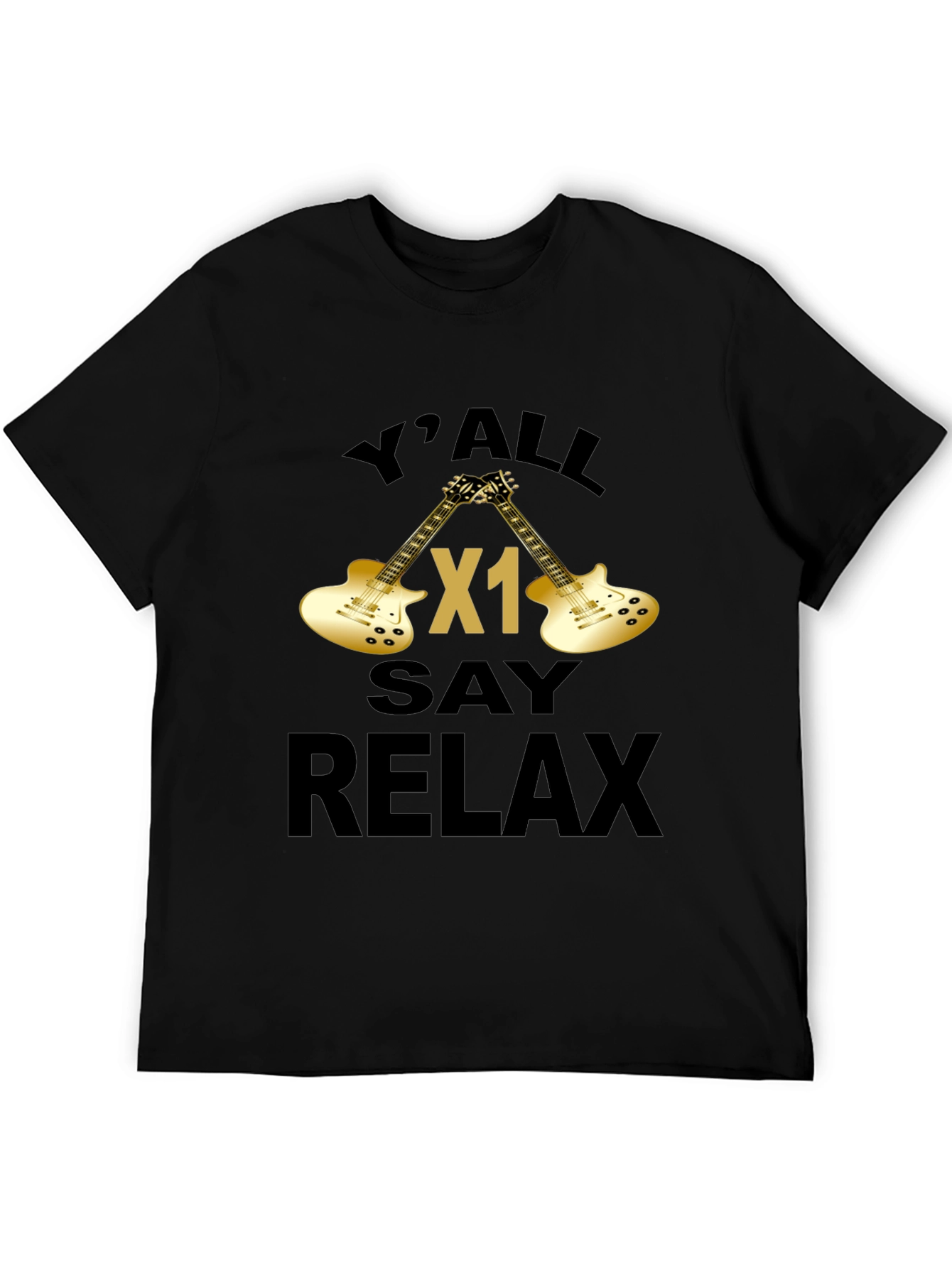 Yall Say Relax Graphic T-Shirt - Guitar Design