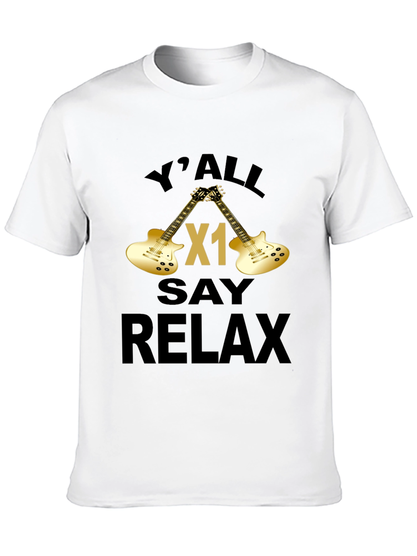 Yall Say Relax Graphic T-Shirt - Guitar Design