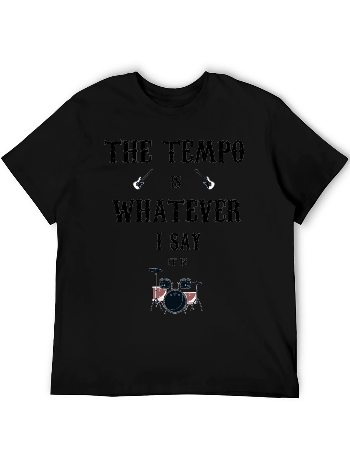 The Tempo Drummer Graphic Tee - Musician Style!