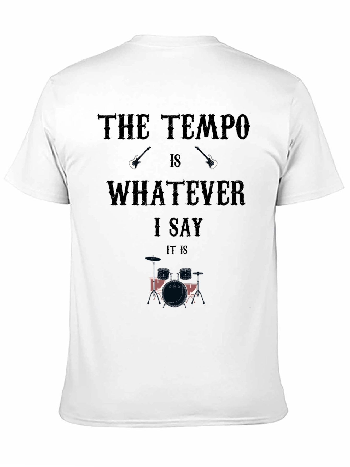 The Tempo Drummer Graphic Tee - Musician Style!