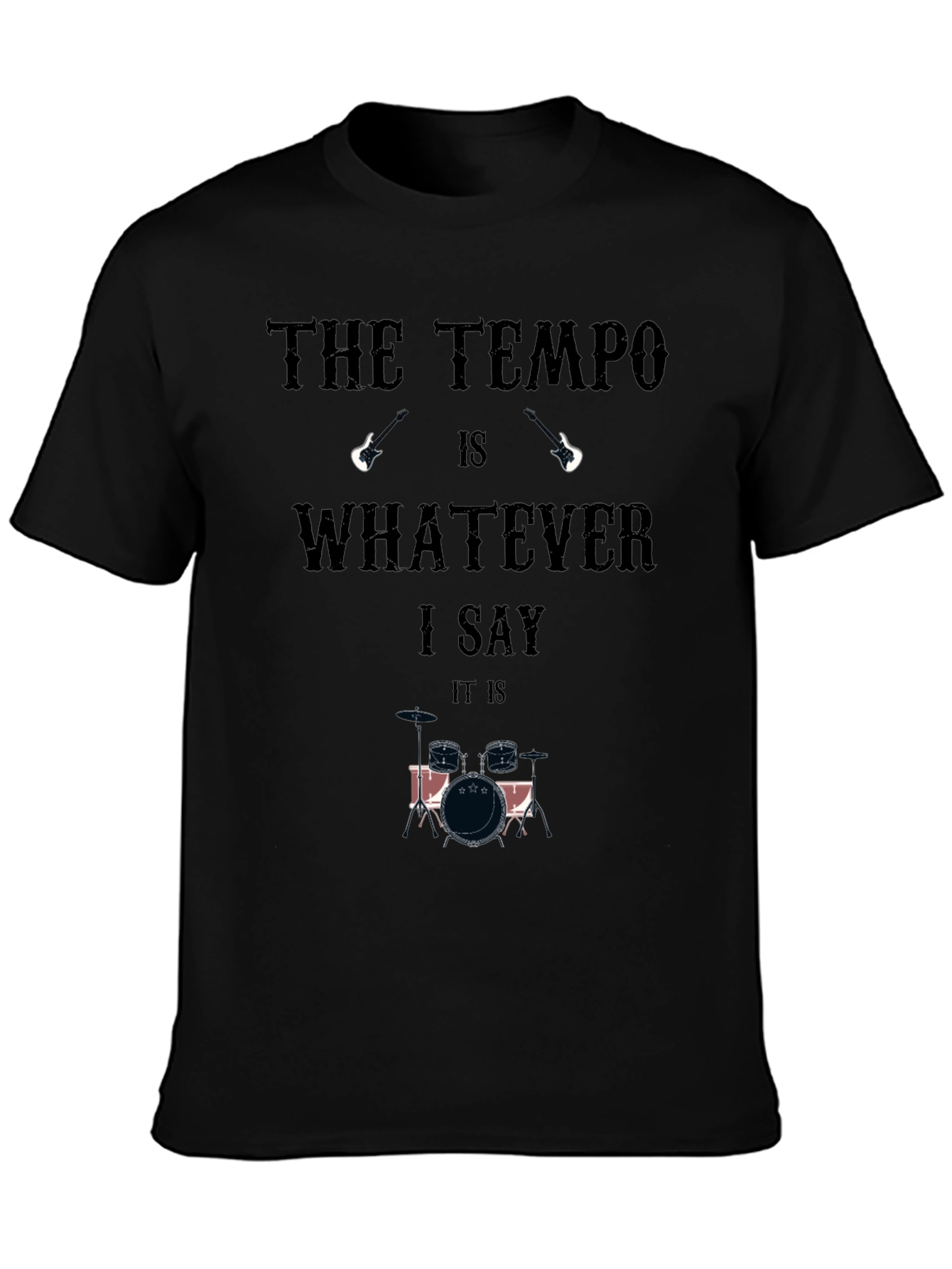 The Tempo Drummer Graphic Tee - Musician Style!