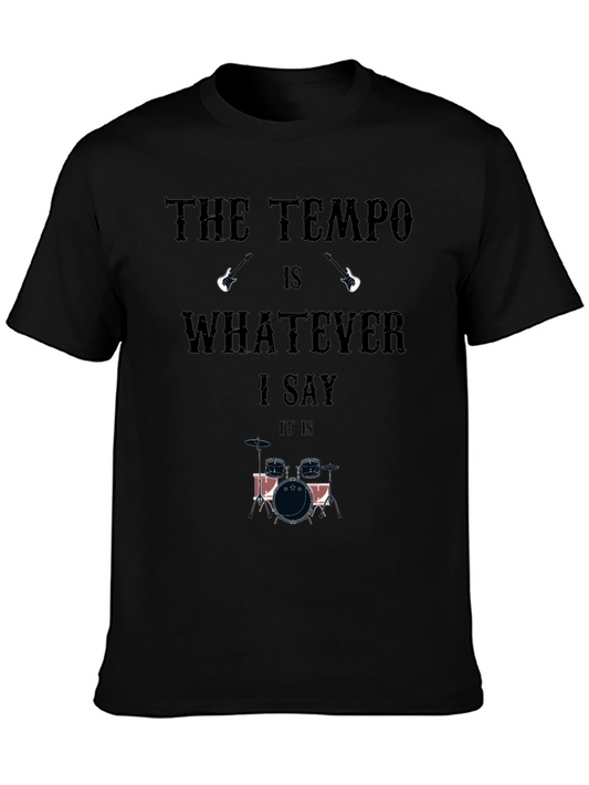 The Tempo Drummer Graphic Tee - Musician Style!