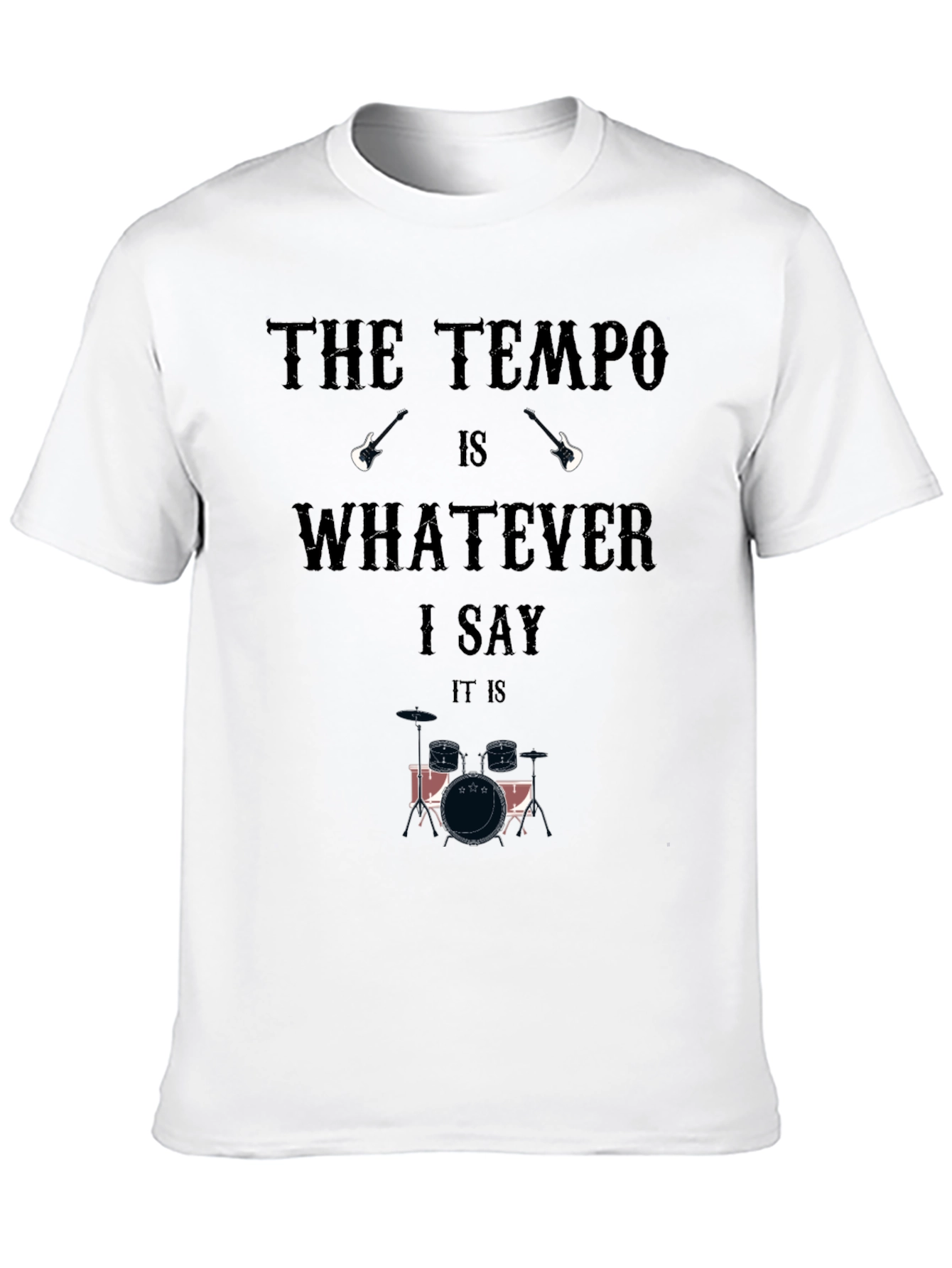 The Tempo Drummer Graphic Tee - Musician Style!