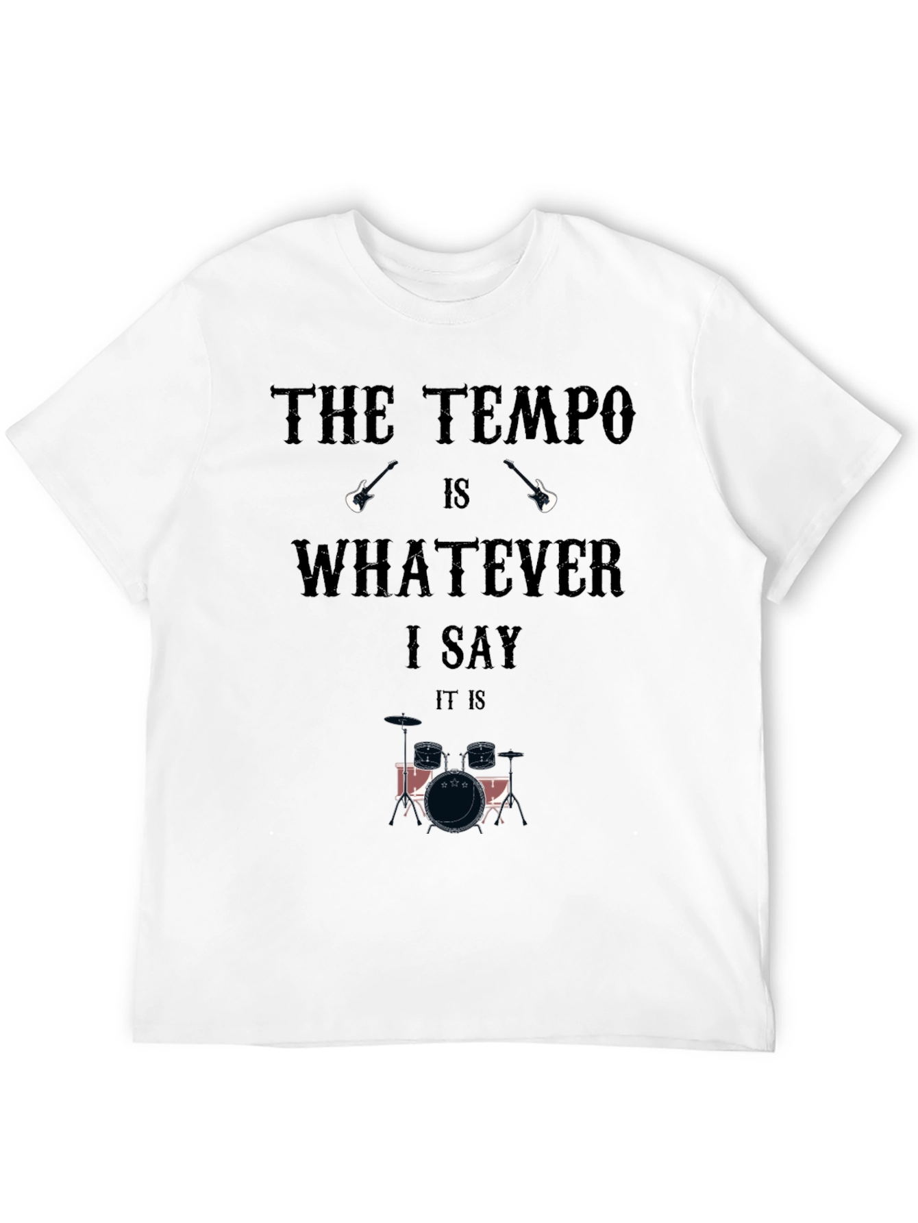 The Tempo Drummer Graphic Tee - Musician Style!