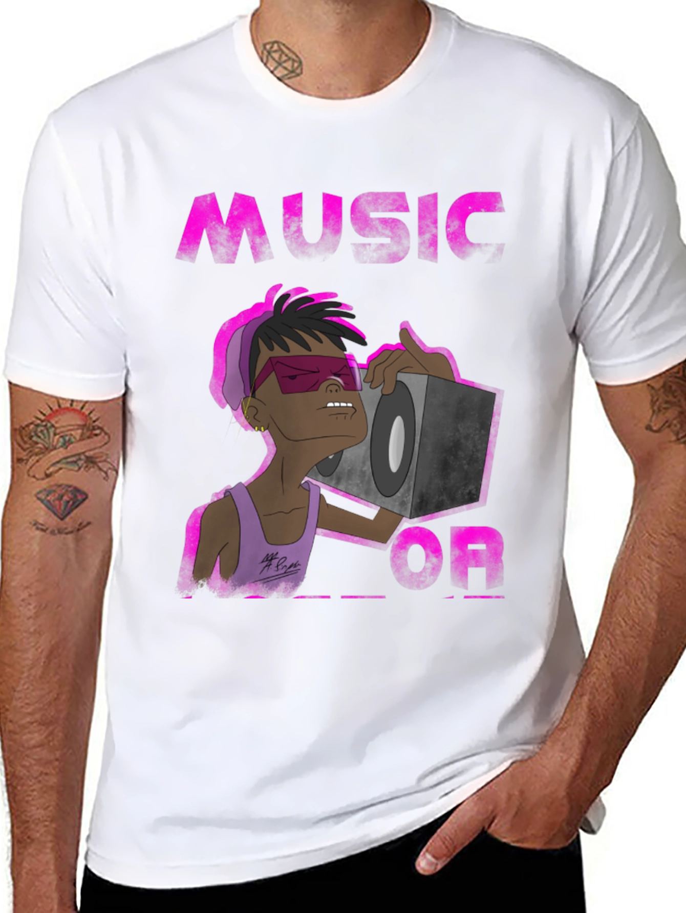 Music Or... Graphic Print T-Shirt