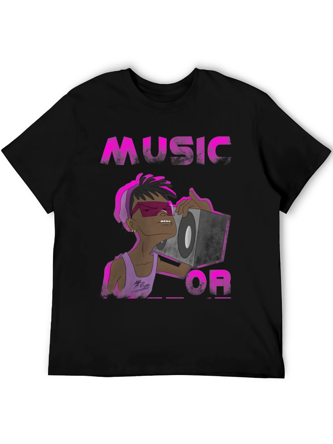 Music Or... Graphic Print T-Shirt