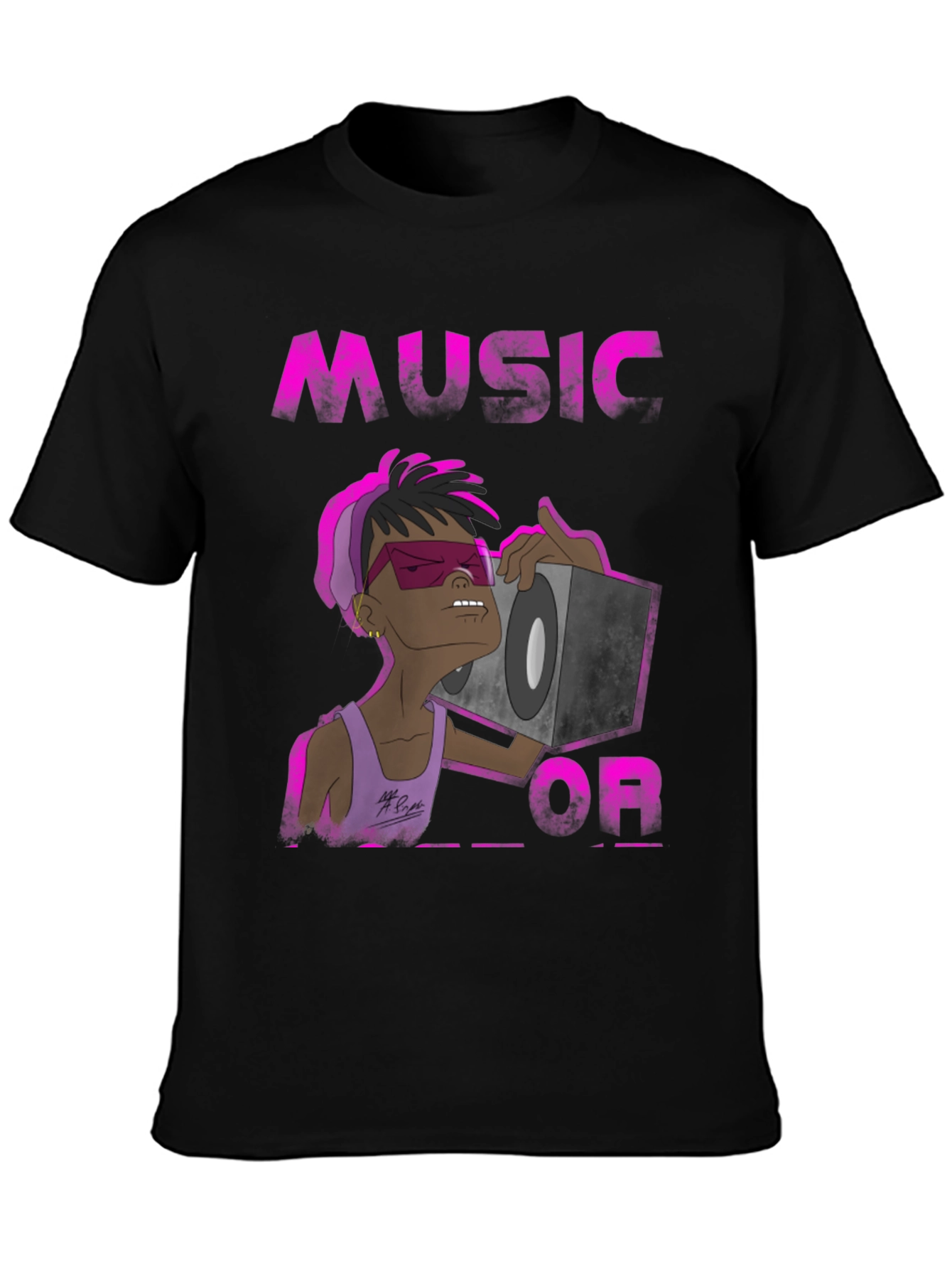 Music Or... Graphic Print T-Shirt