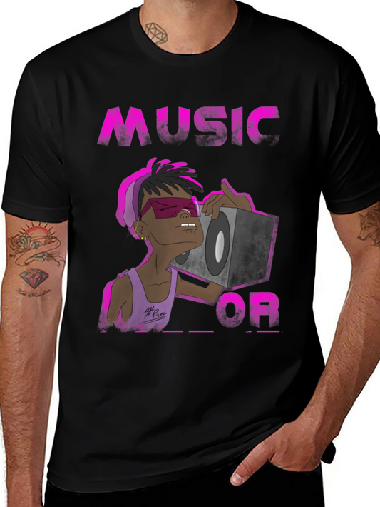 Music Or... Graphic Print T-Shirt