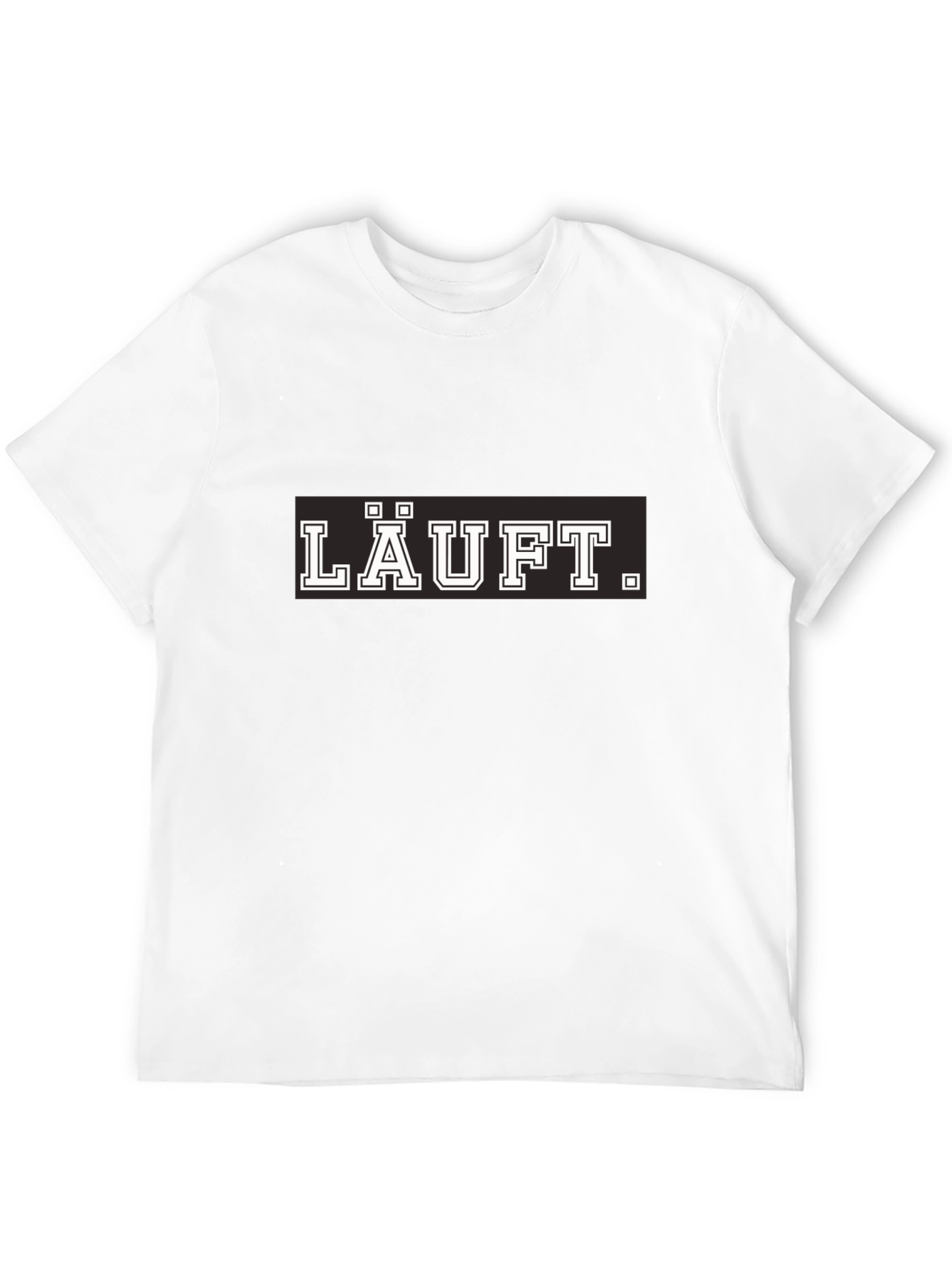 LÄUFT. Black Cotton Graphic Tee