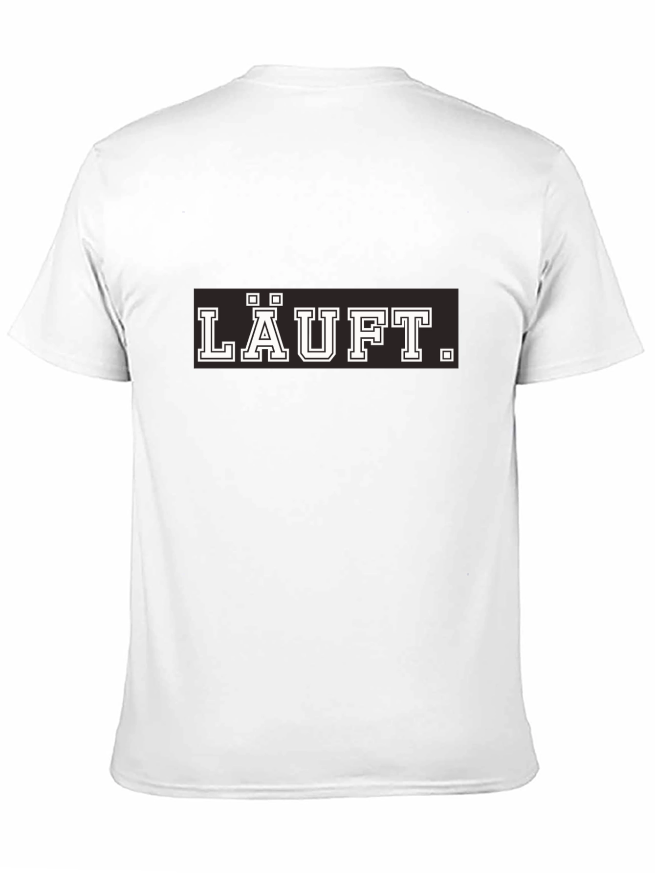 LÄUFT. Black Cotton Graphic Tee