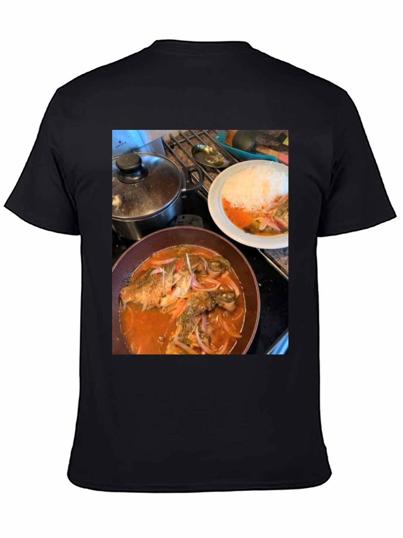 Foodie T-Shirt: Delicious Fish Dish Design