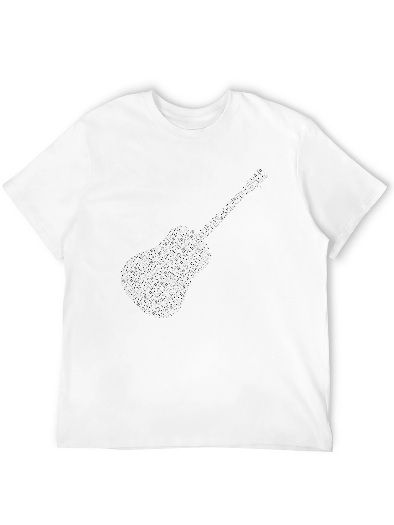 Black Guitar Graphic Tee - Stylish Music Lover Shirt