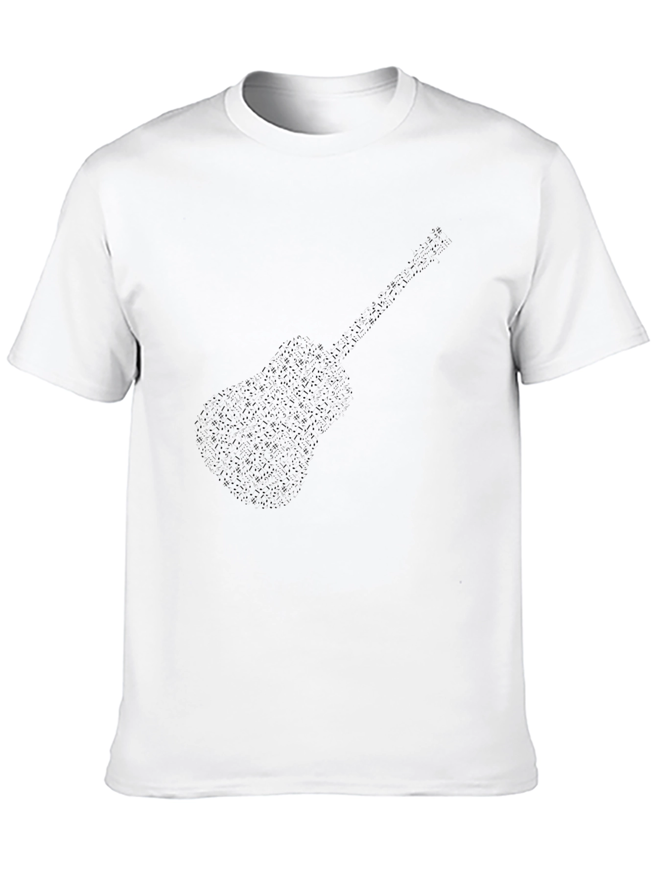 Black Guitar Graphic Tee - Stylish Music Lover Shirt