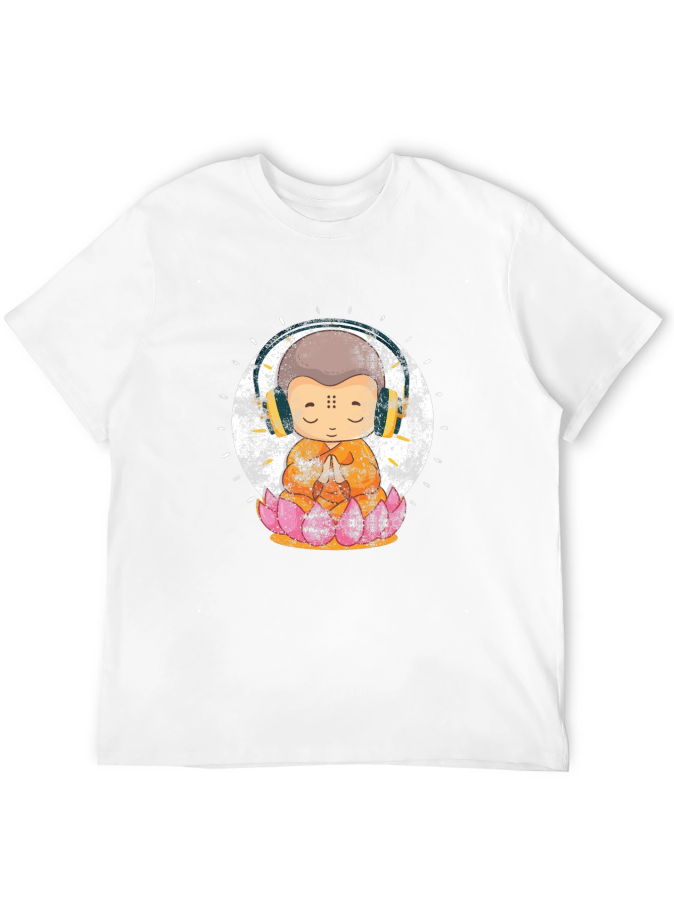 Zen Monk with Headphones T-Shirt
