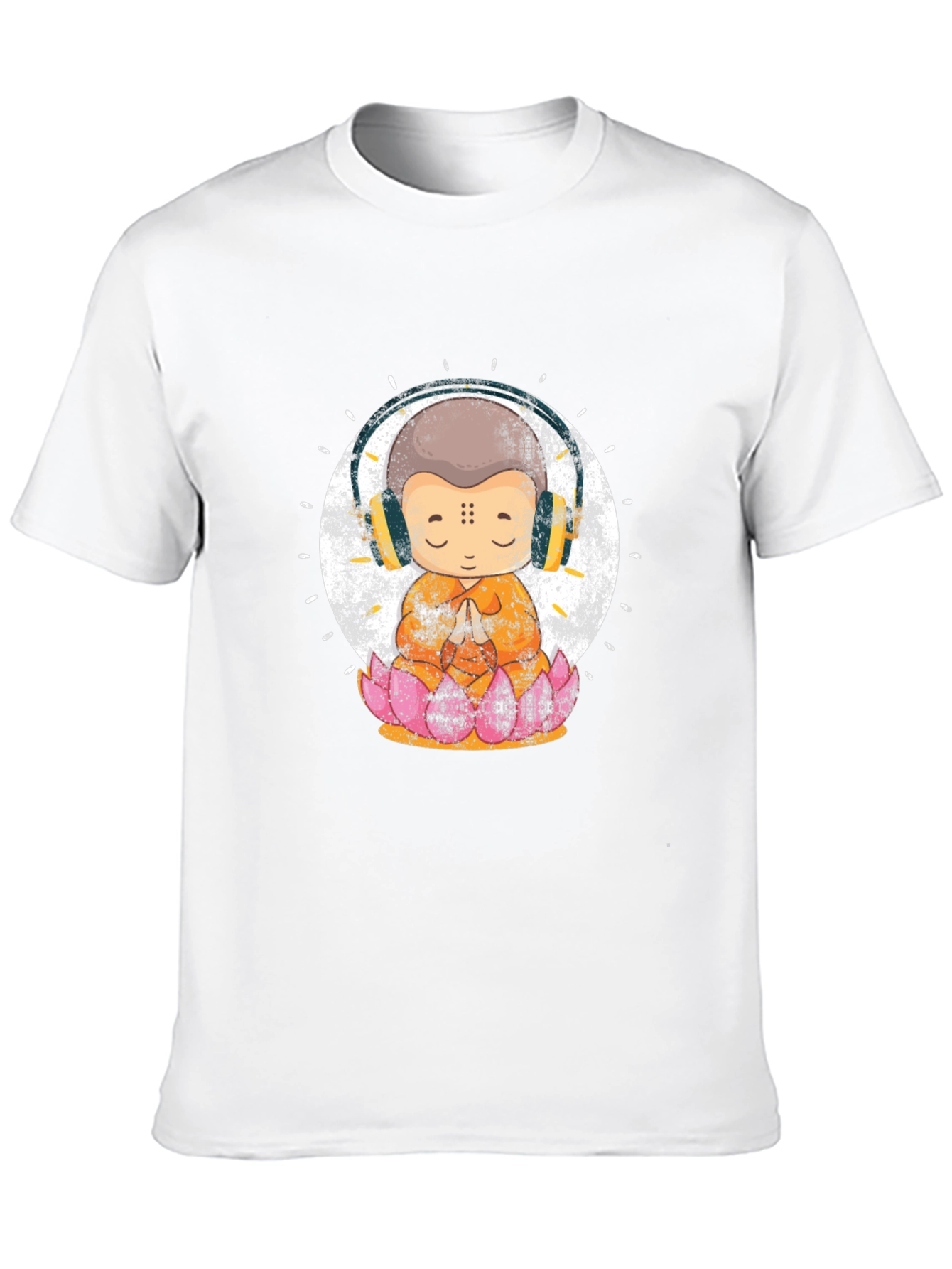 Zen Monk with Headphones T-Shirt