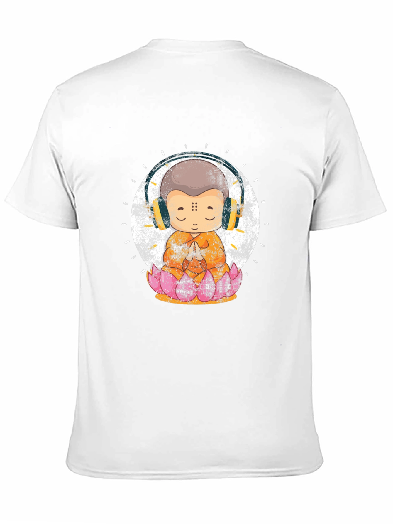 Zen Monk with Headphones T-Shirt