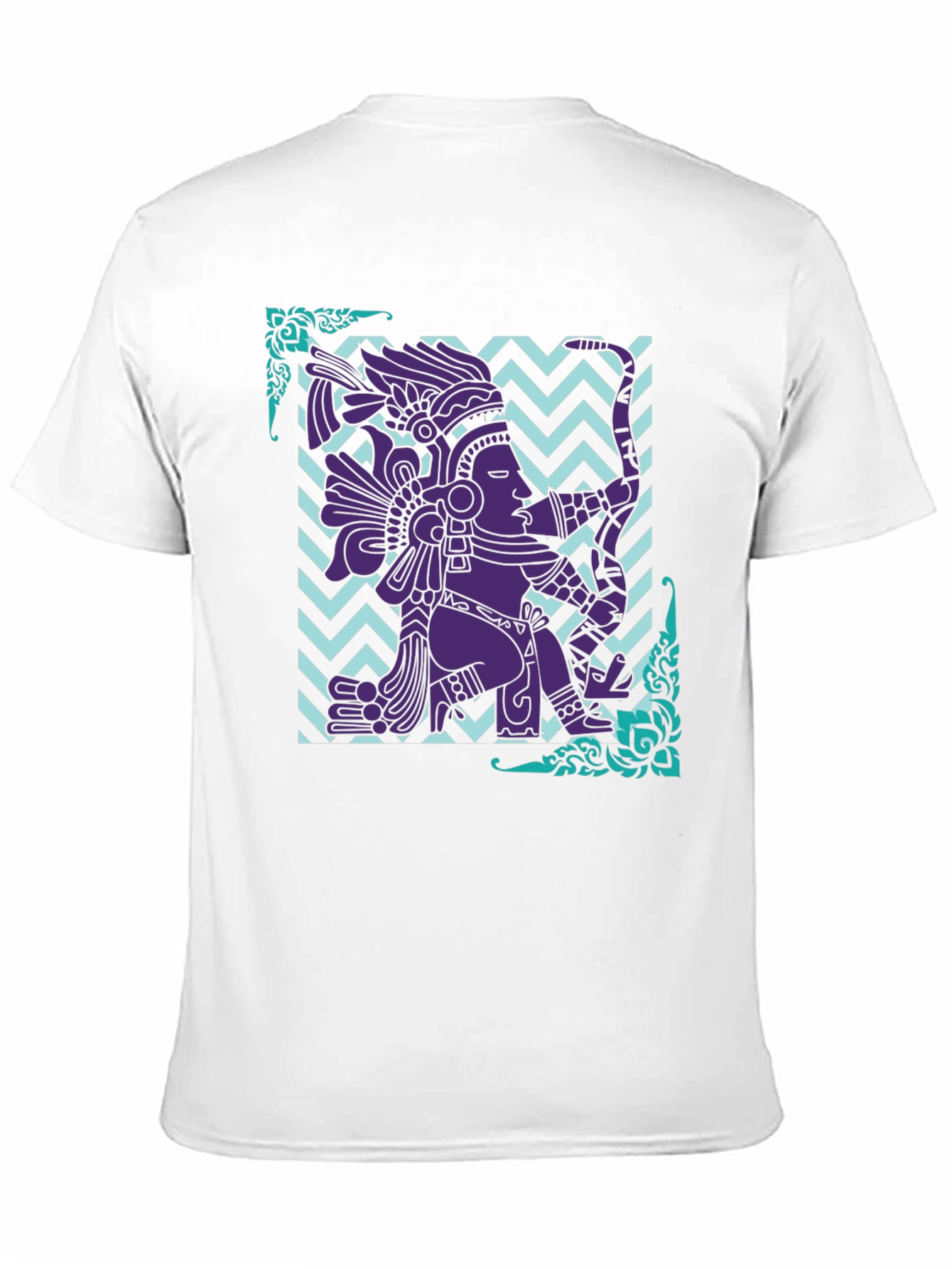 Mayan Warrior Graphic Tee - Aztec Culture Design