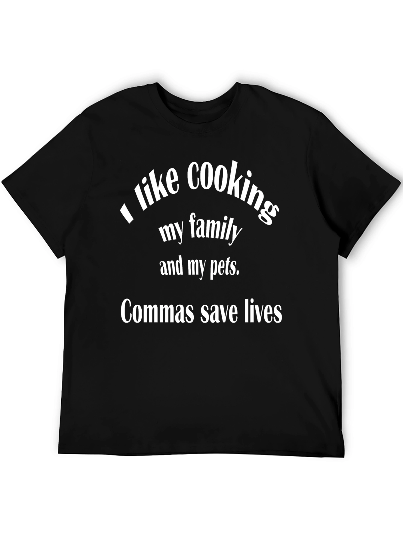 Funny Grammar T-Shirt: Commas Save Lives
