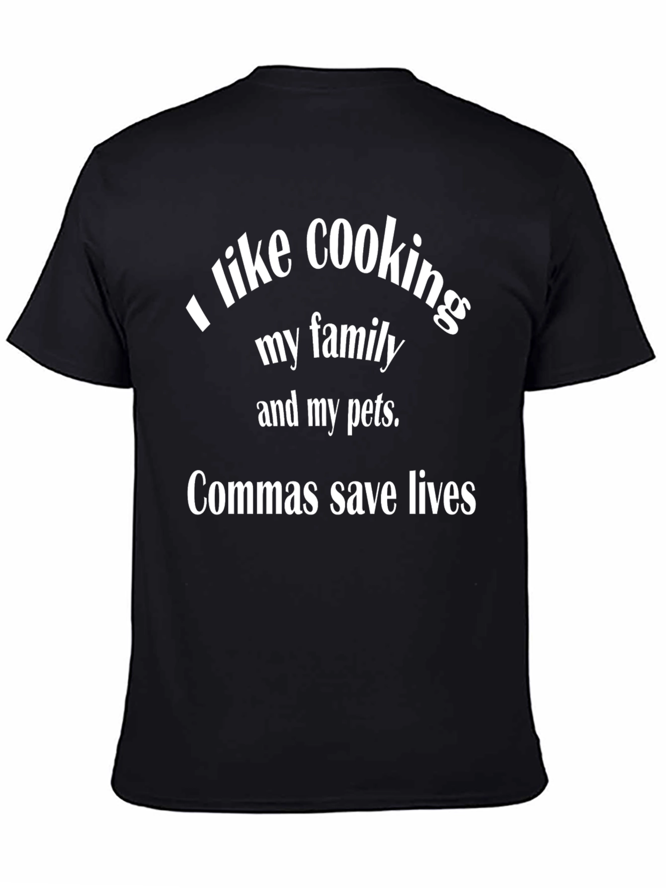 Funny Grammar T-Shirt: Commas Save Lives