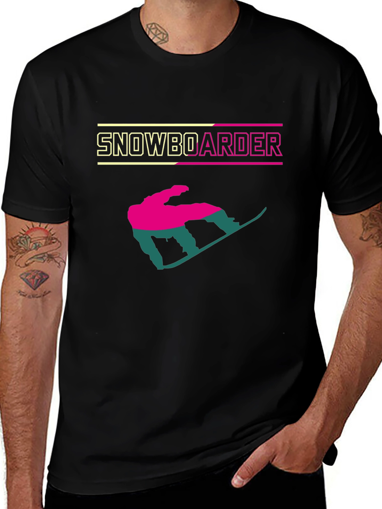 Snowboarder Graphic Tee - Stylish Sportswear