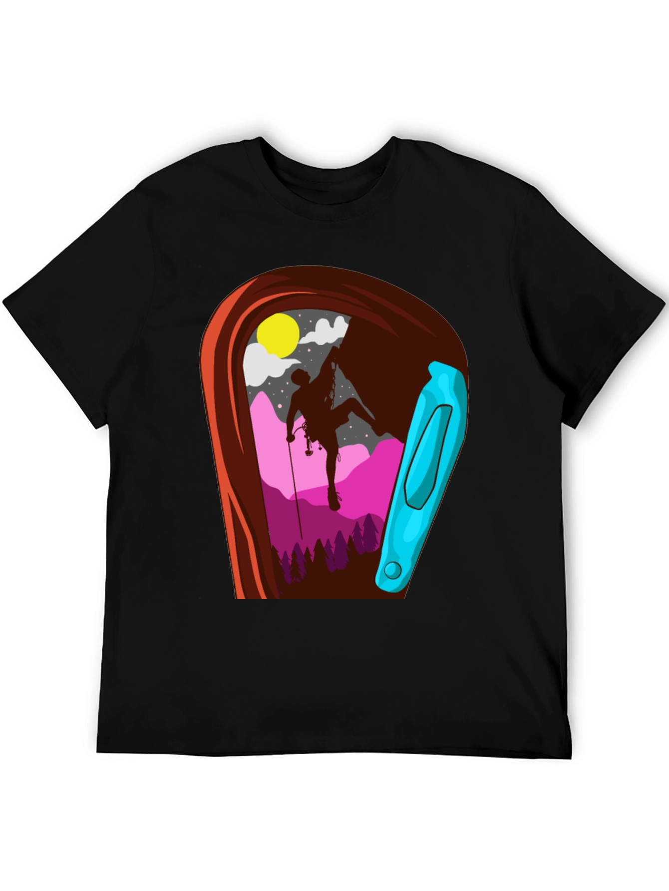 Climbing Carabiner Graphic T-Shirt