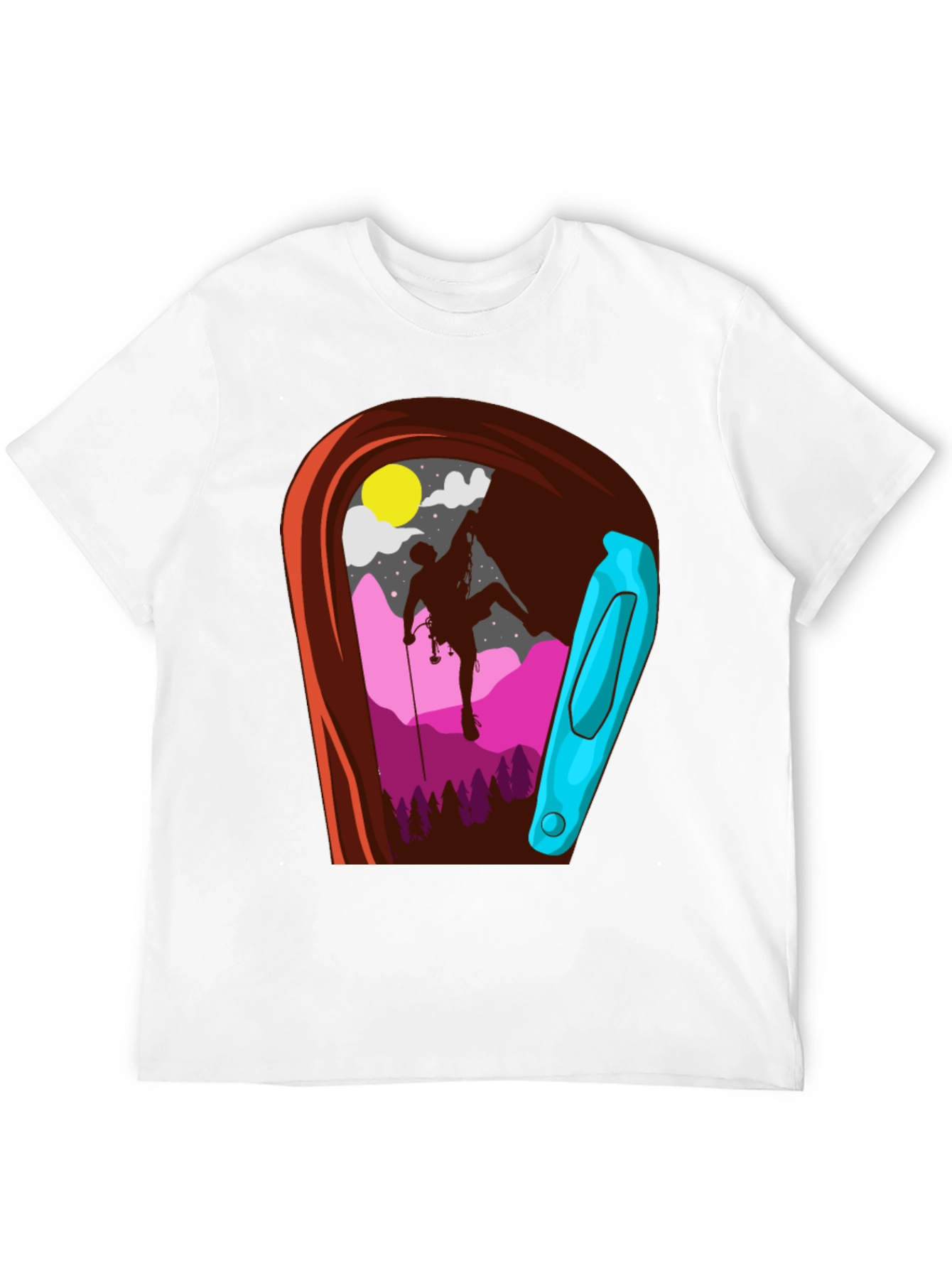 Climbing Carabiner Graphic T-Shirt