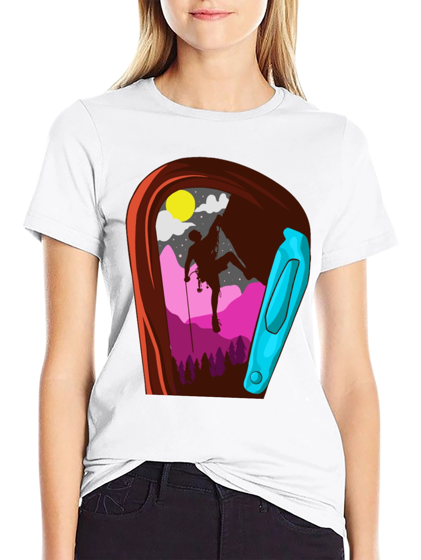 Climbing Carabiner Graphic T-Shirt
