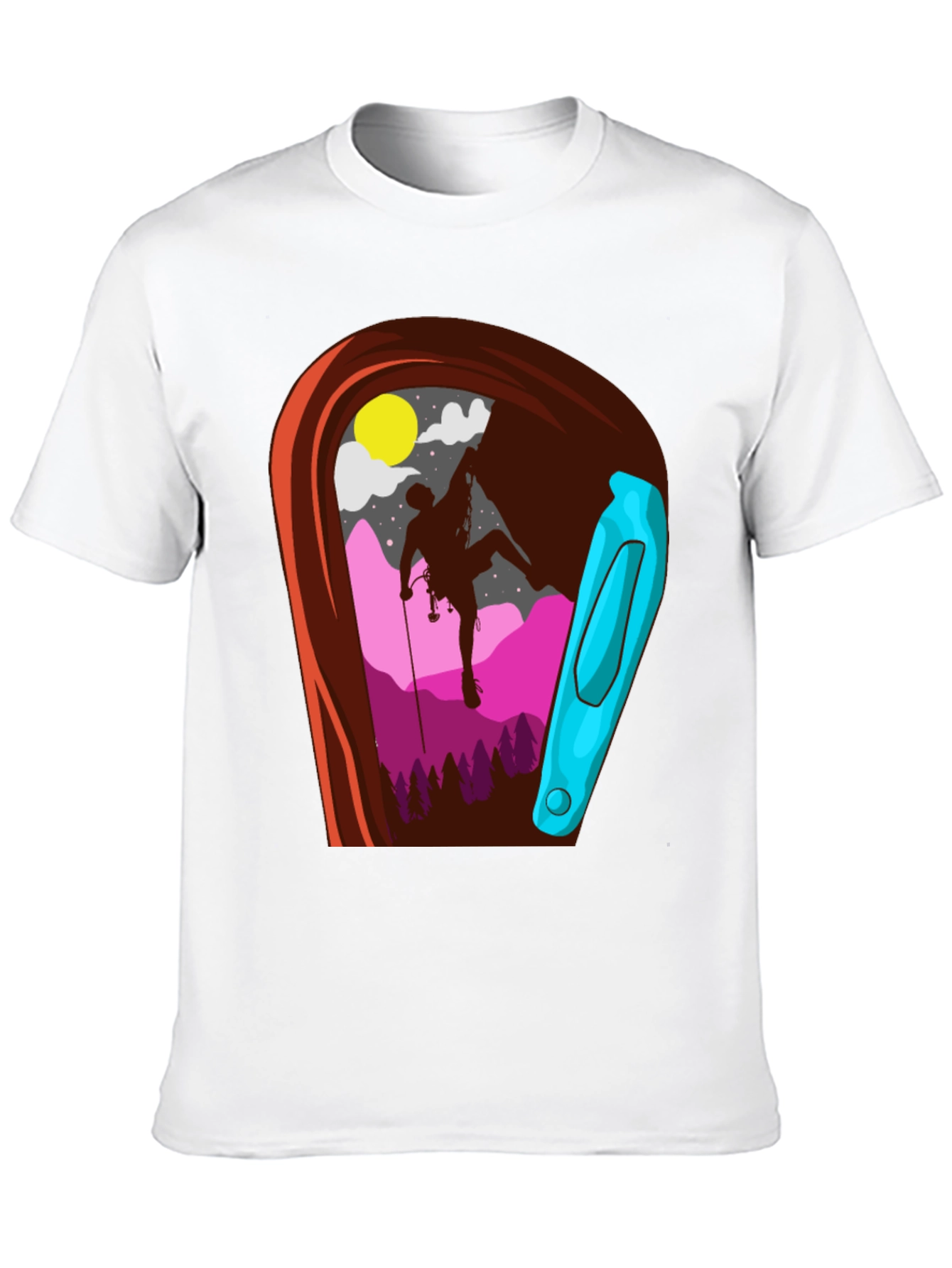 Climbing Carabiner Graphic T-Shirt