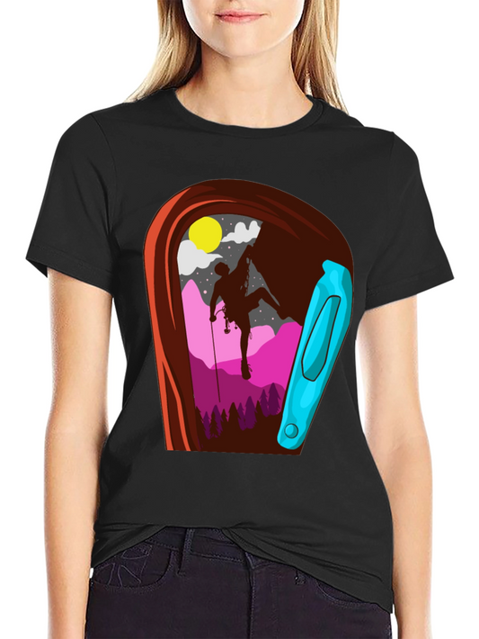 Climbing Carabiner Graphic T-Shirt