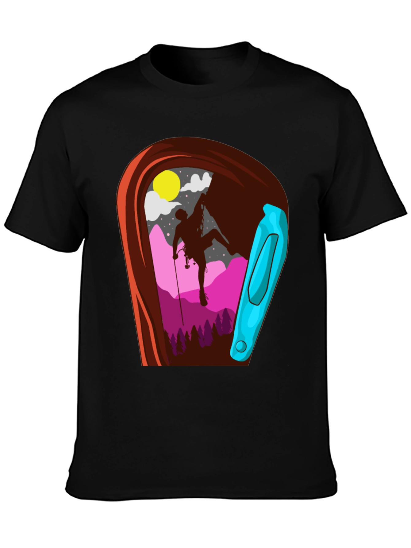 Climbing Carabiner Graphic T-Shirt