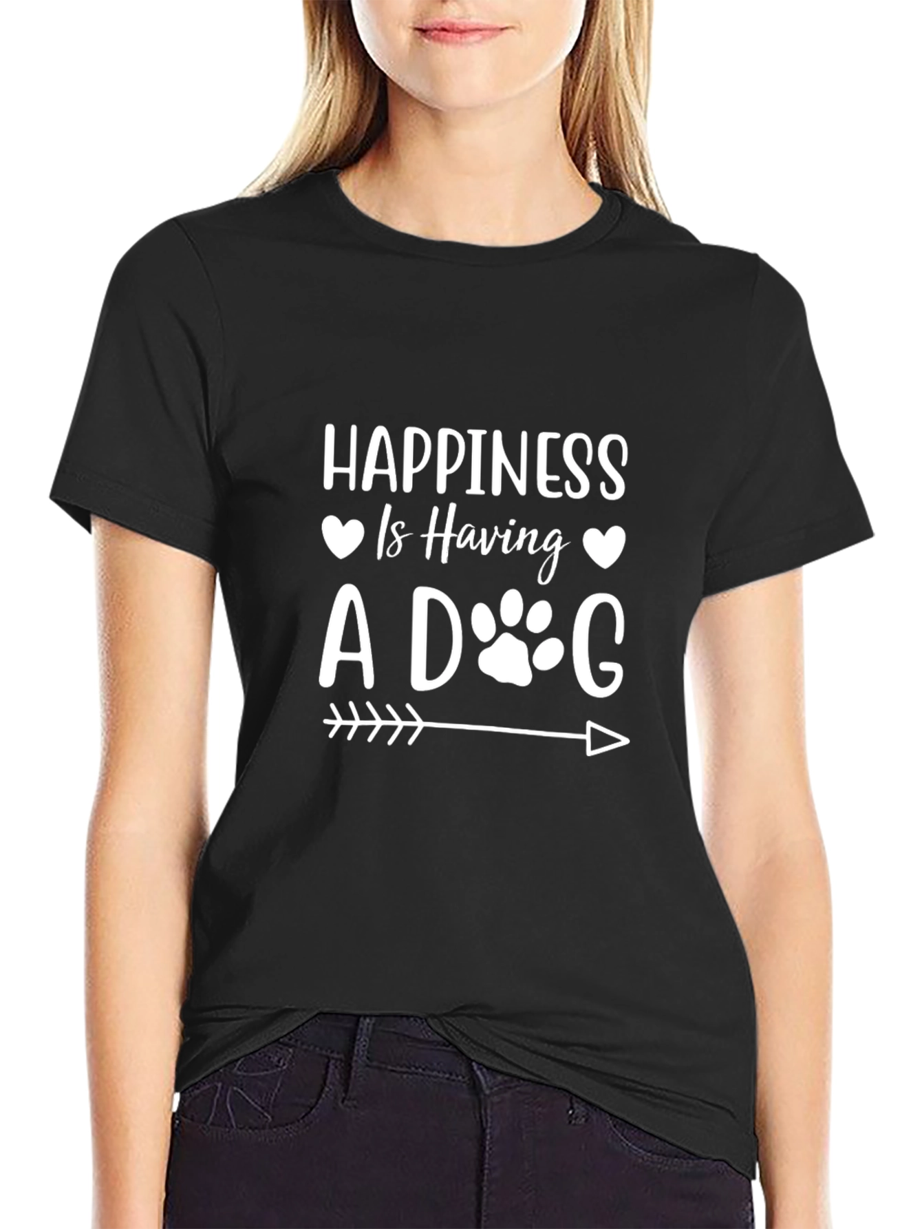 Happiness is Having A Dog Graphic Tee
