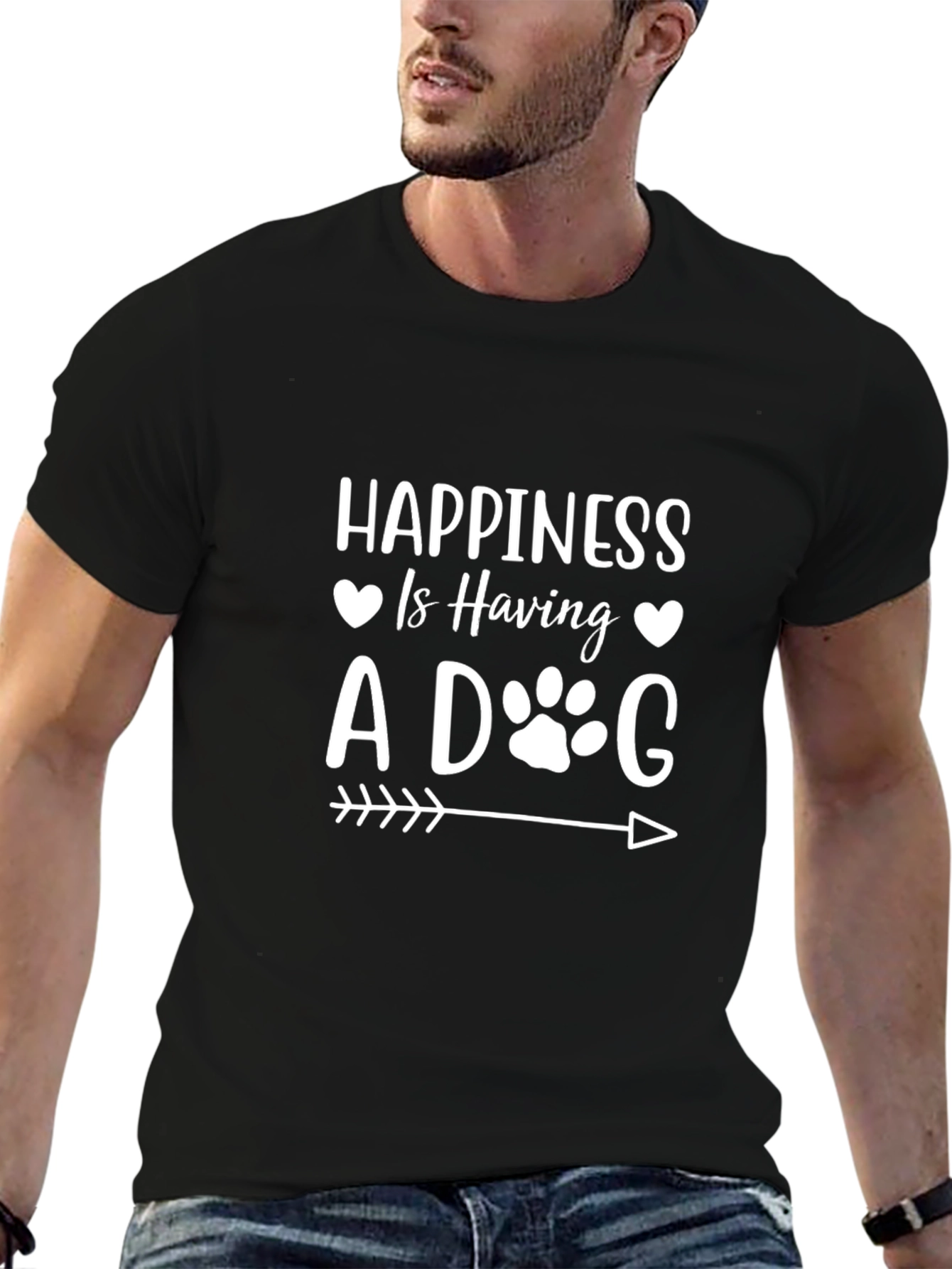 Happiness is Having A Dog Graphic Tee