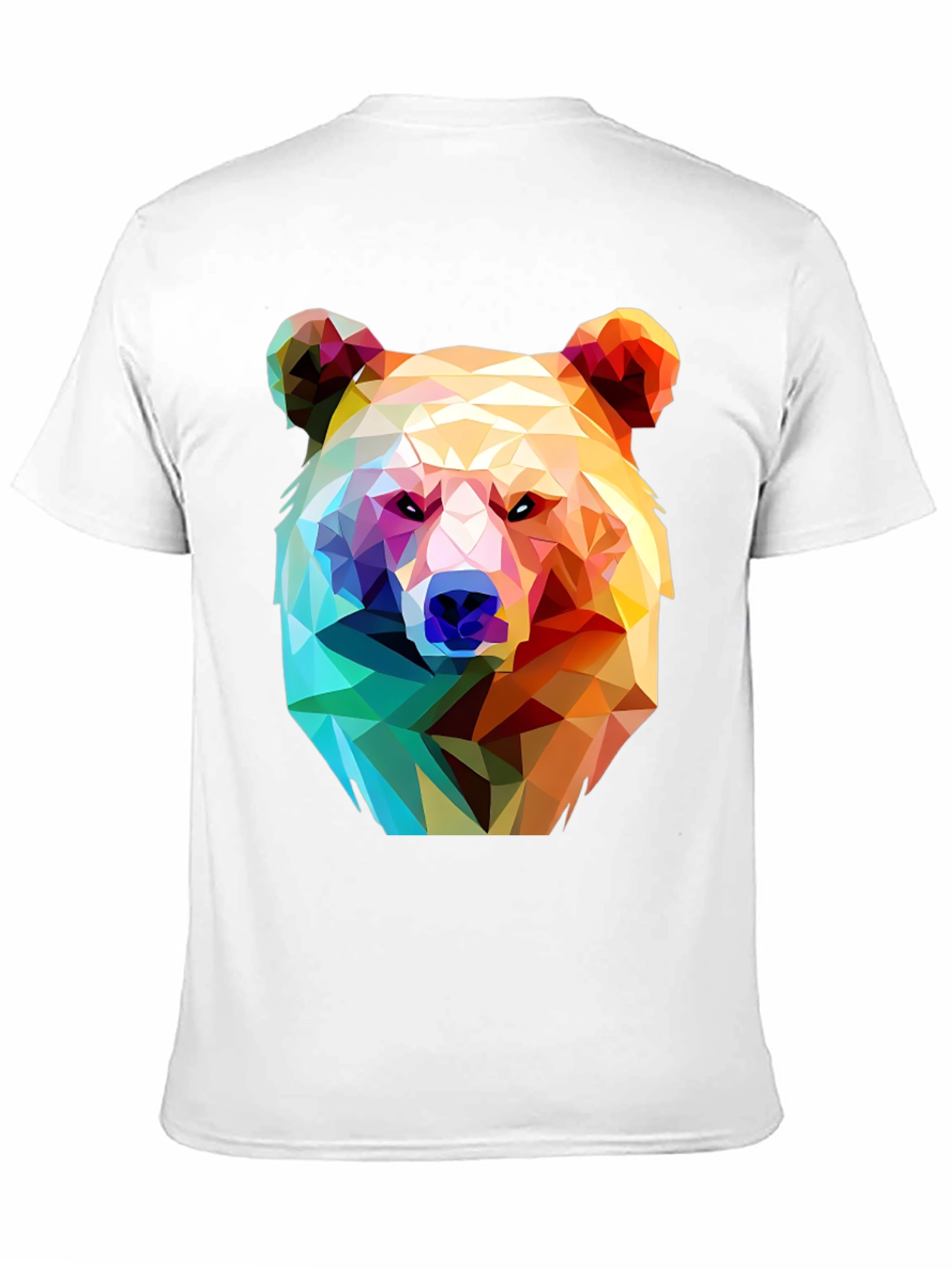 Geometric Bear Graphic T-Shirt