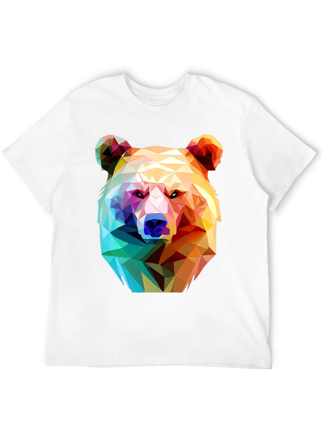 Geometric Bear Graphic T-Shirt