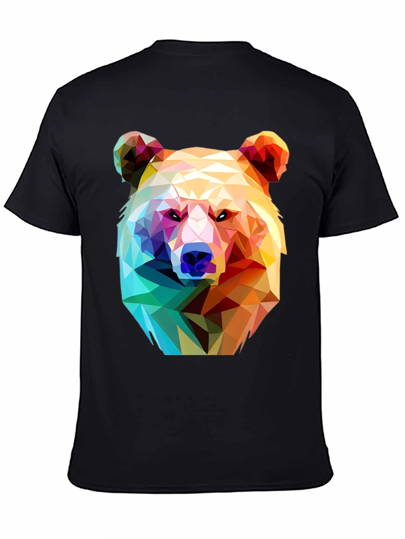 Geometric Bear Graphic T-Shirt