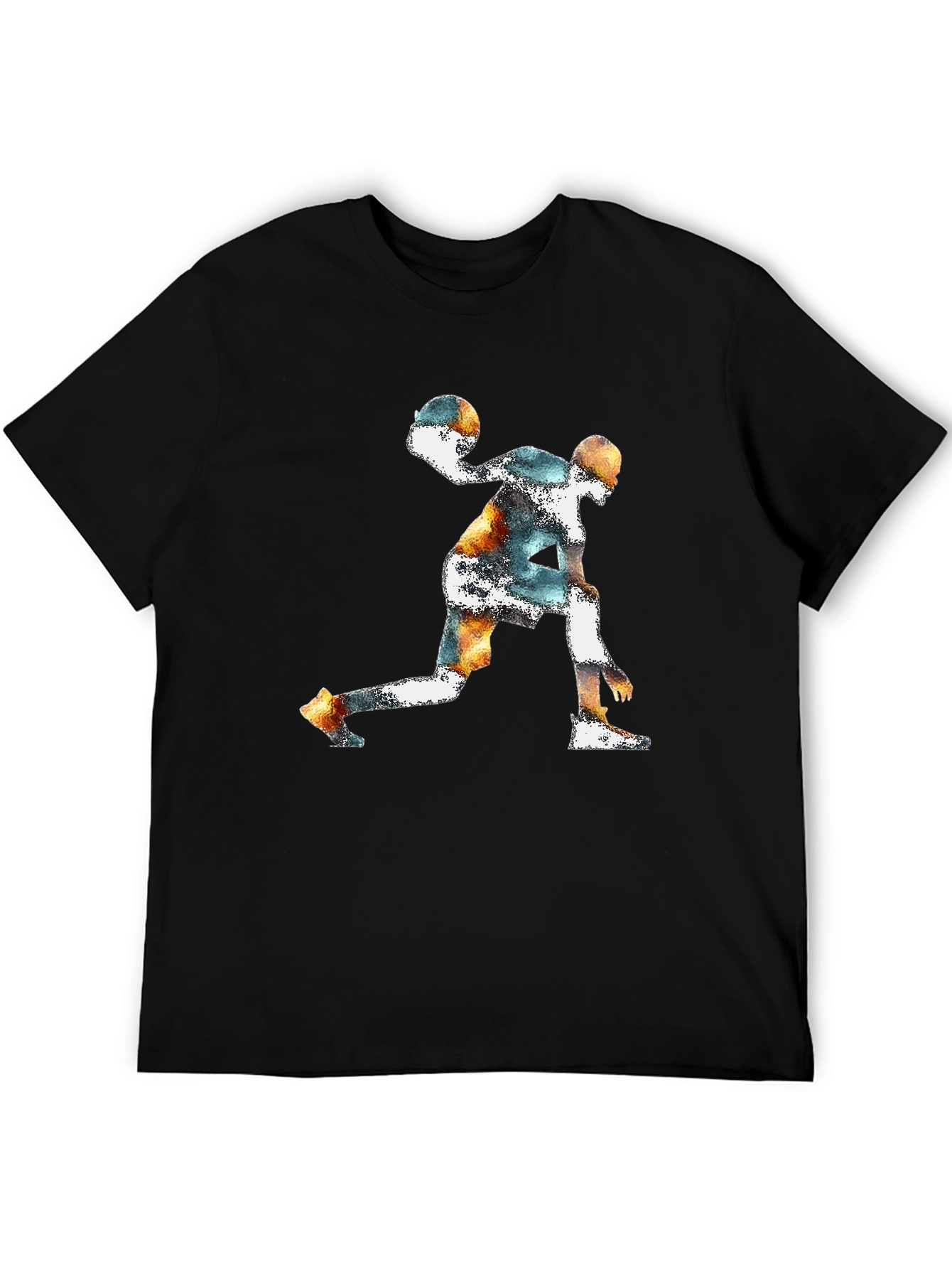 Basketball Player Graphic Print T-Shirt