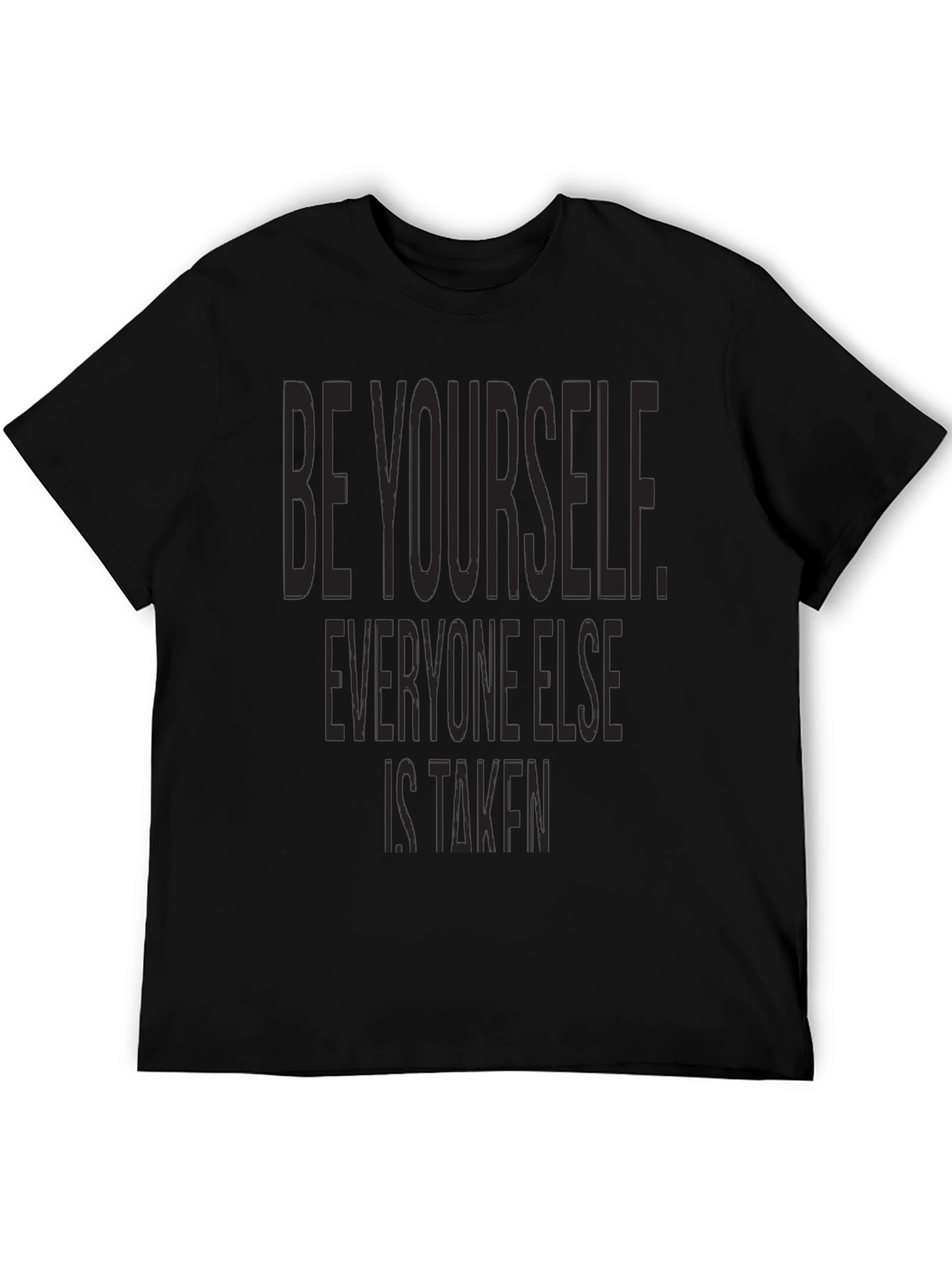 Be Yourself Graphic Tee - Black T-Shirt