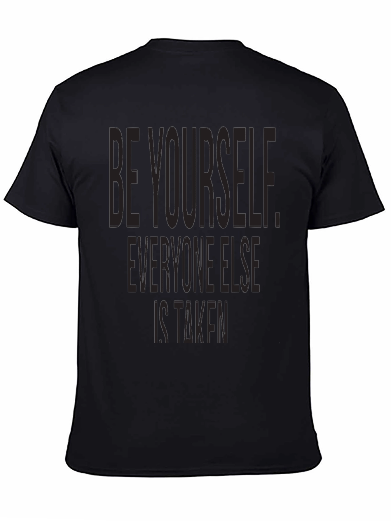 Be Yourself Graphic Tee - Black T-Shirt