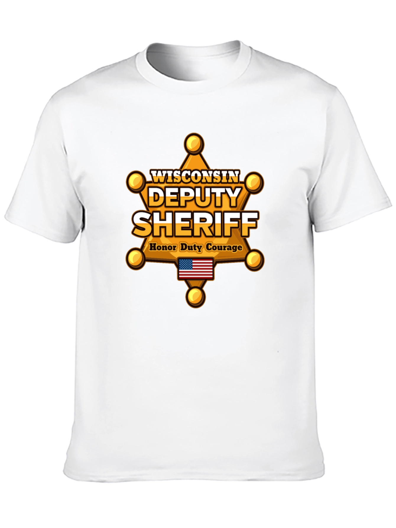 Wisconsin Deputy Sheriff T-Shirt - Honor Duty Courage
