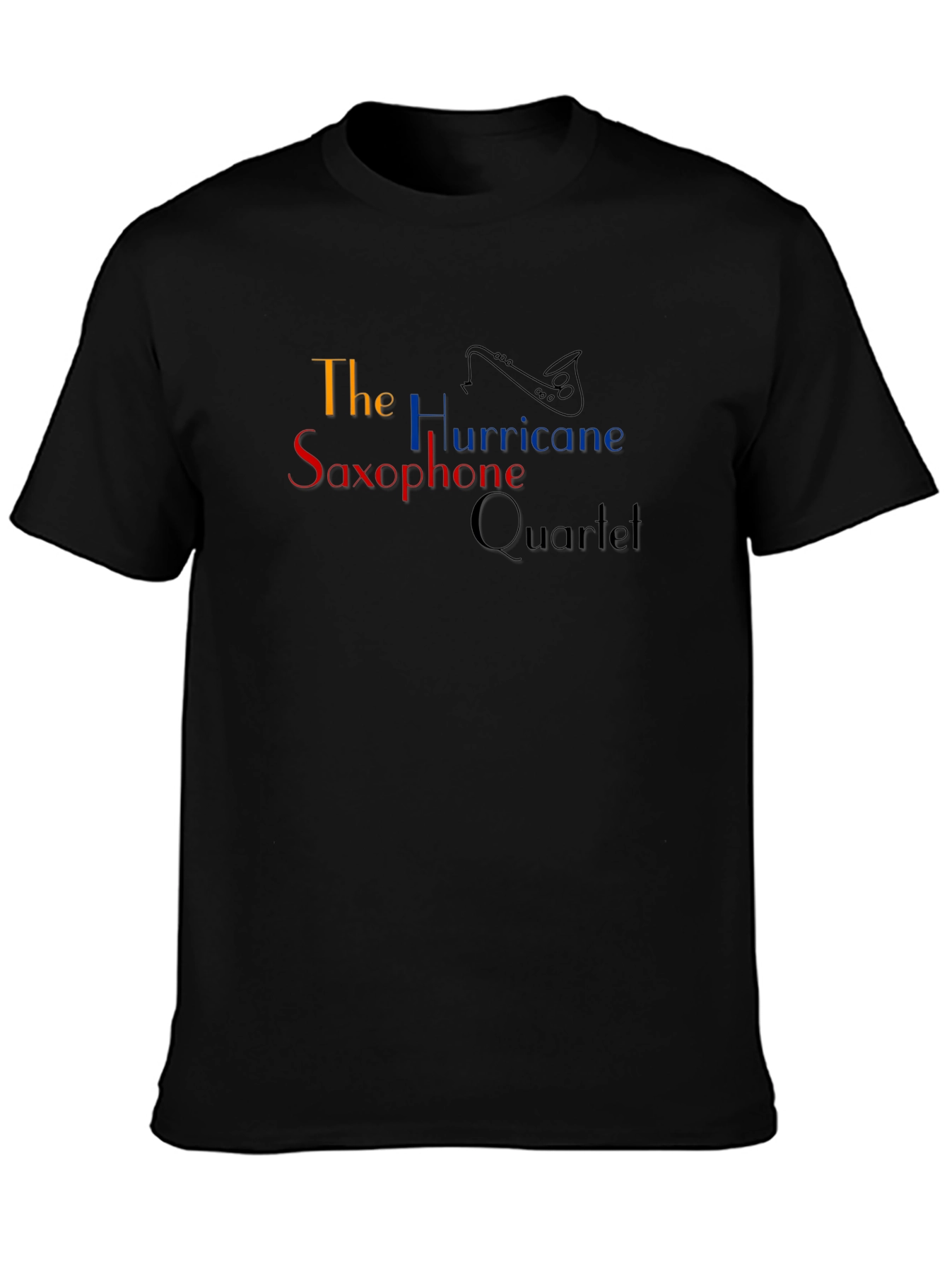 The Hurricane Saxophone Quartet Black T-Shirt