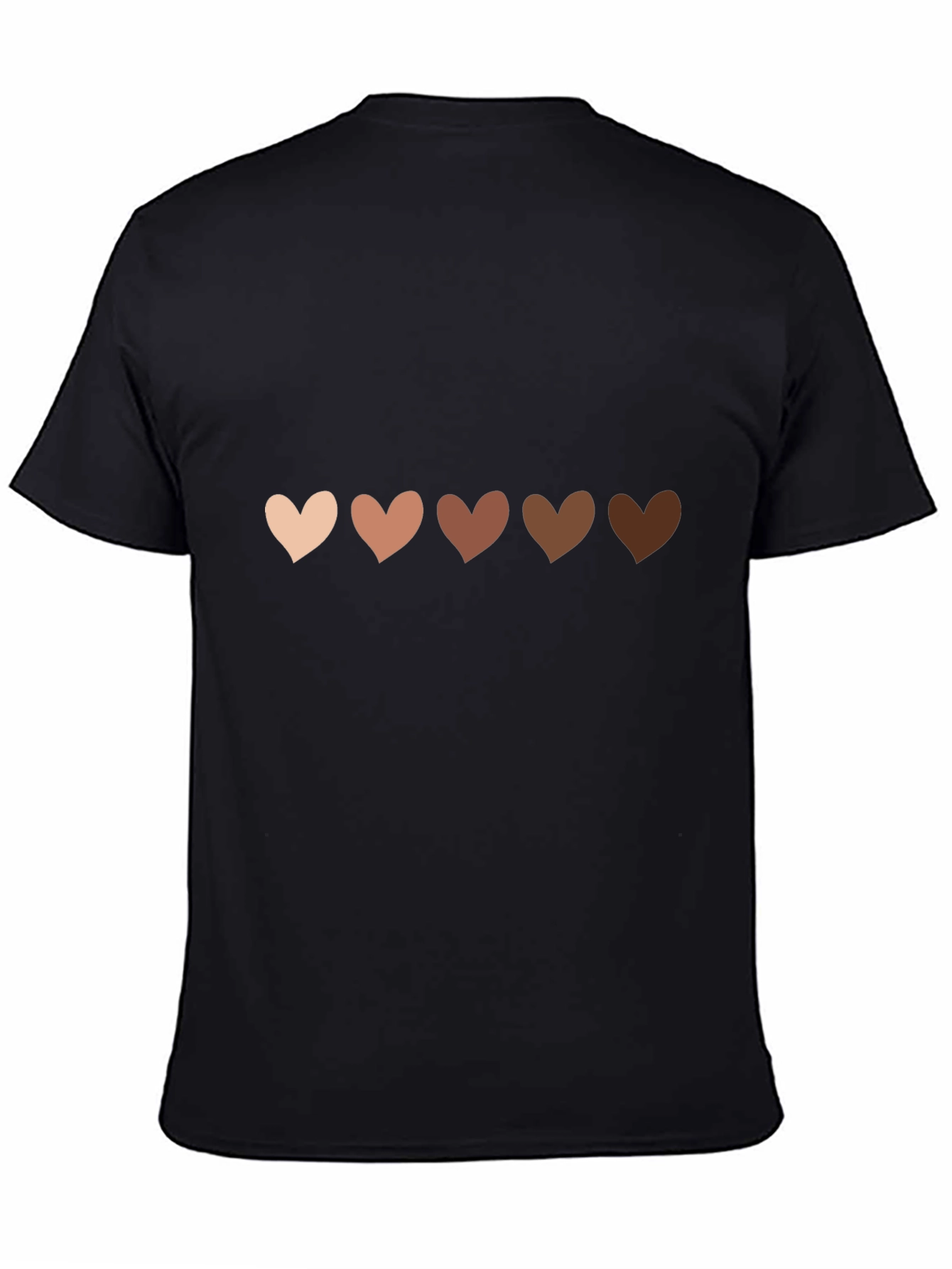 Diversity Hearts Black T-Shirt