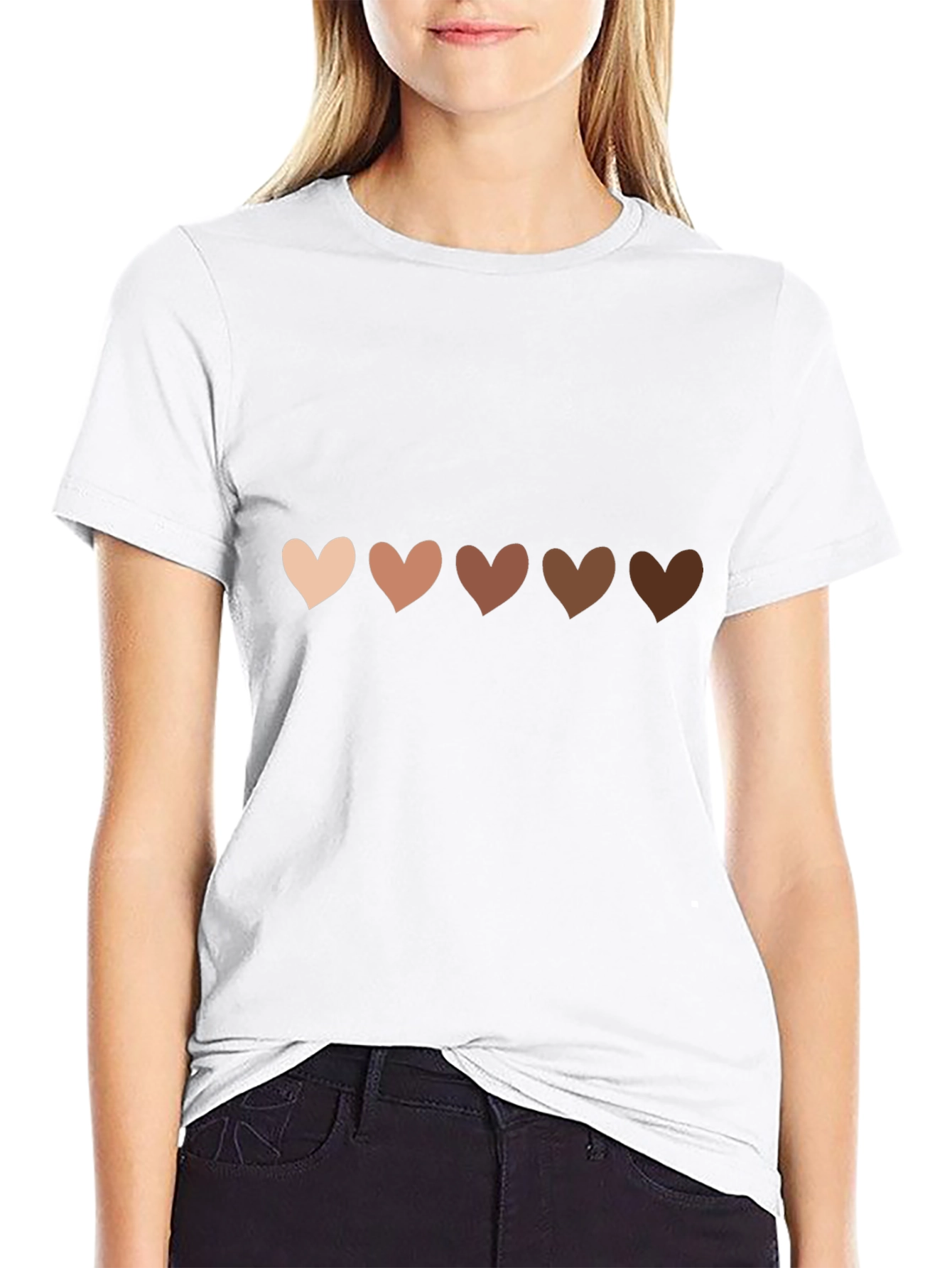 Diversity Hearts Black T-Shirt