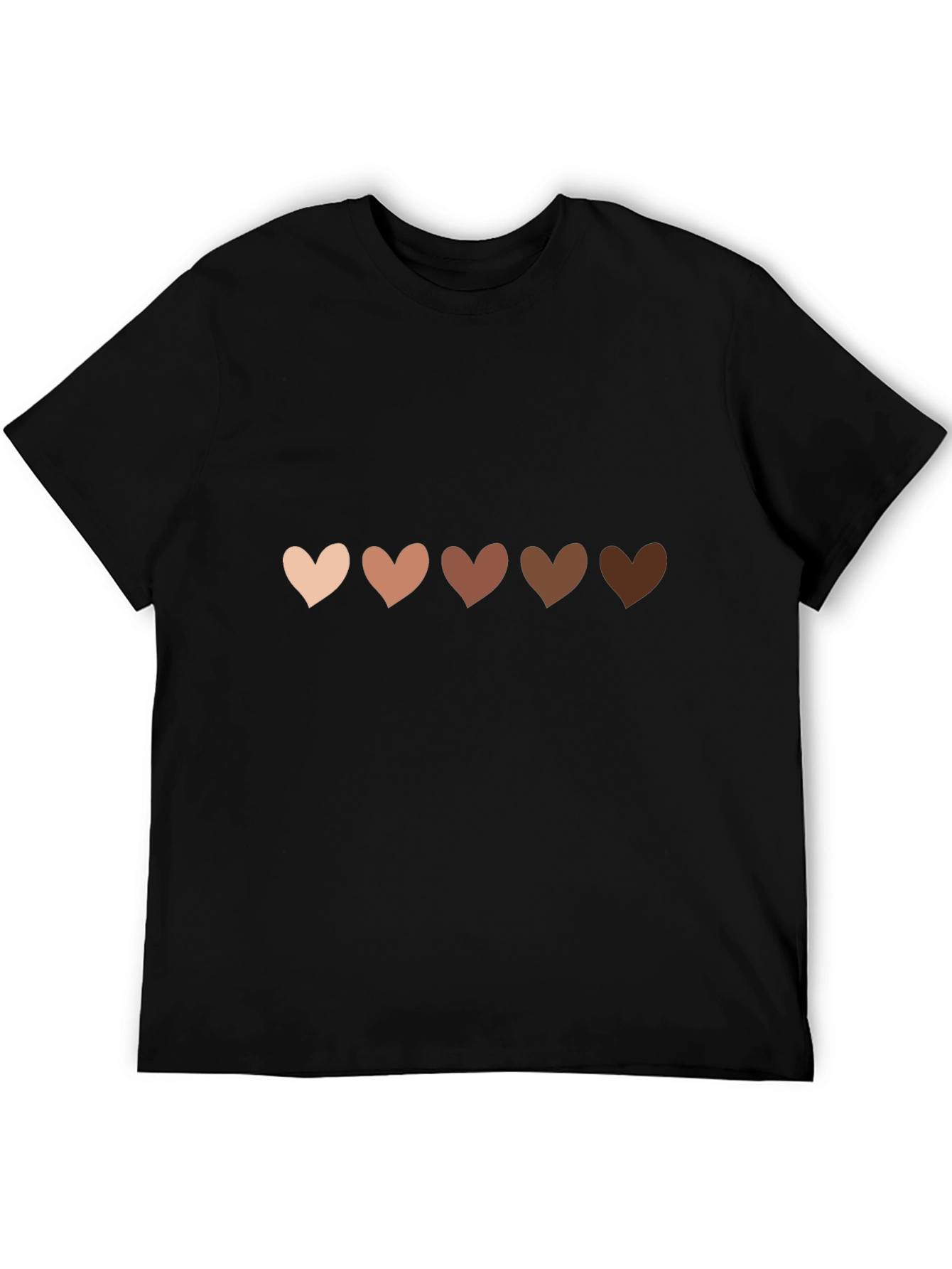 Diversity Hearts Black T-Shirt