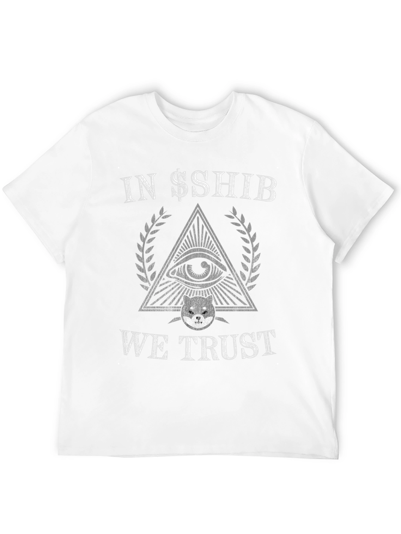 In $$SHIB We Trust Black Graphic Tee