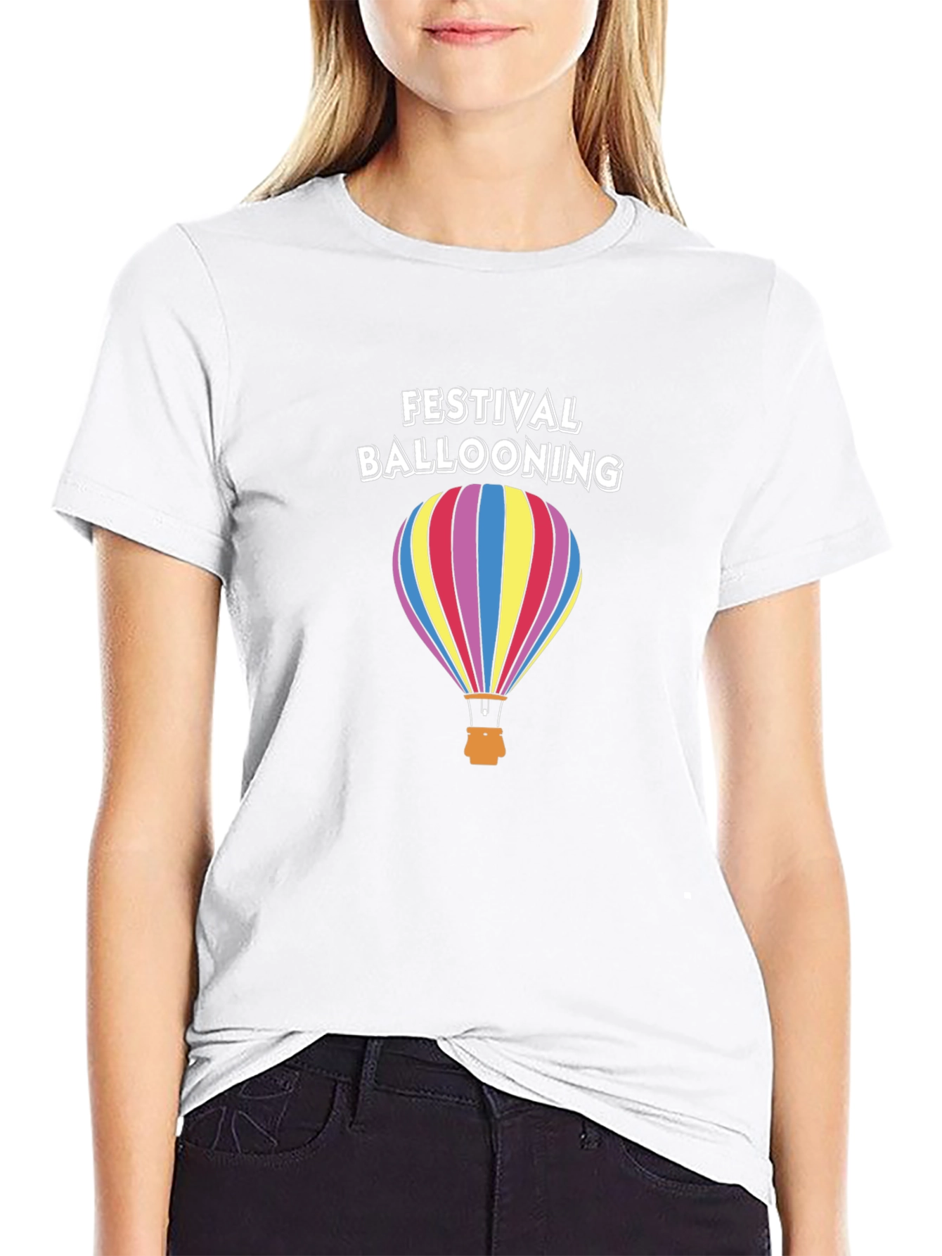 Festival Ballooning Black T-Shirt