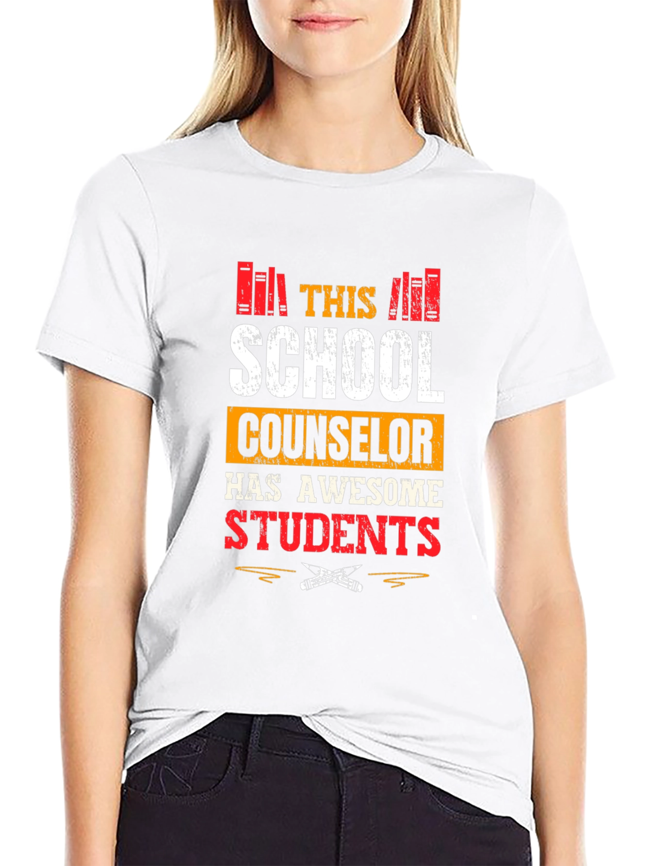 School Counselor T-Shirt Awesome Students
