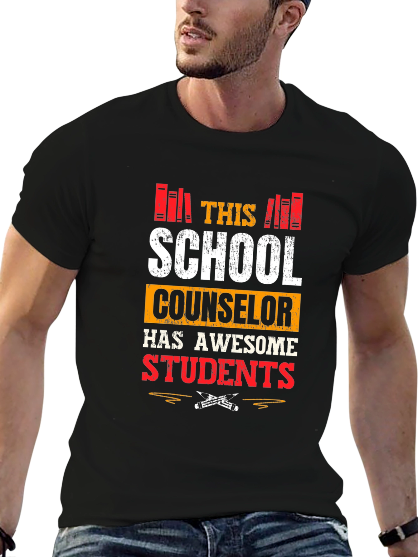 School Counselor T-Shirt Awesome Students