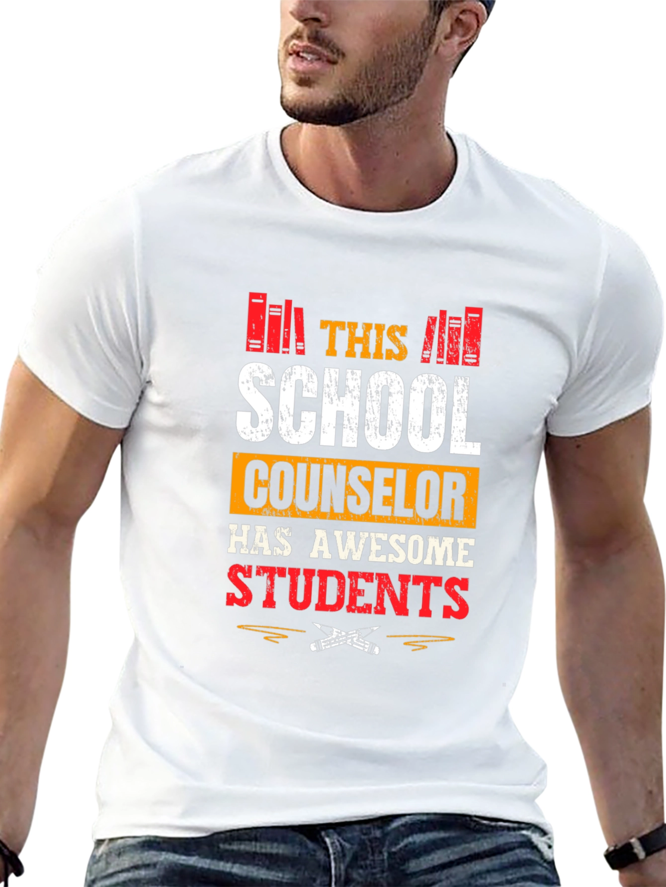 School Counselor T-Shirt Awesome Students