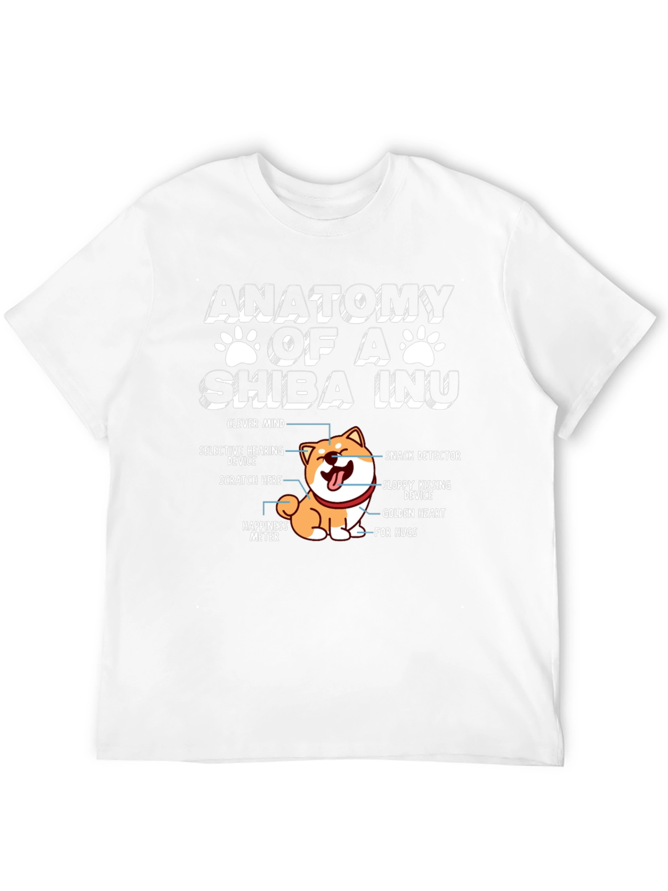 Anatomy of a Shiba Inu Funny Dog Lover T-Shirt