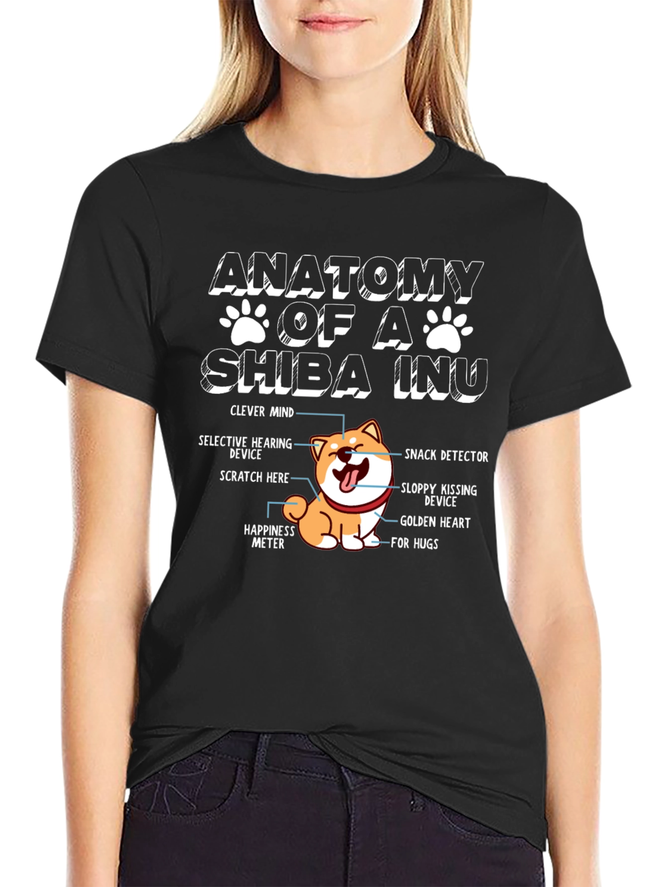 Anatomy of a Shiba Inu Funny Dog Lover T-Shirt